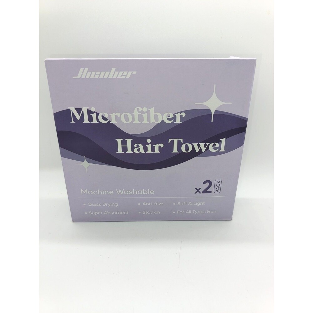 2 pack Microfiber Hair Towel Super Absorbent Towel Wrap for Women Fast Drying
